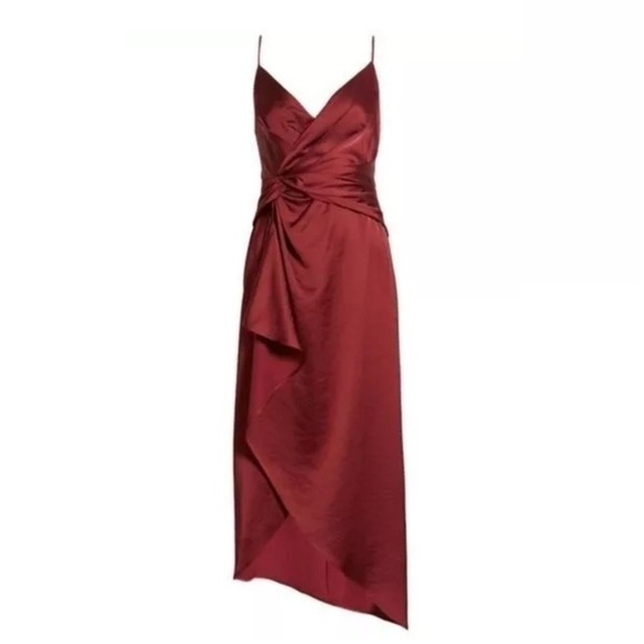 Significant Other Elsie Dress Wine Burgundy Slip Satin Formal Event Prom 10 NWT - Picture 13 of 13